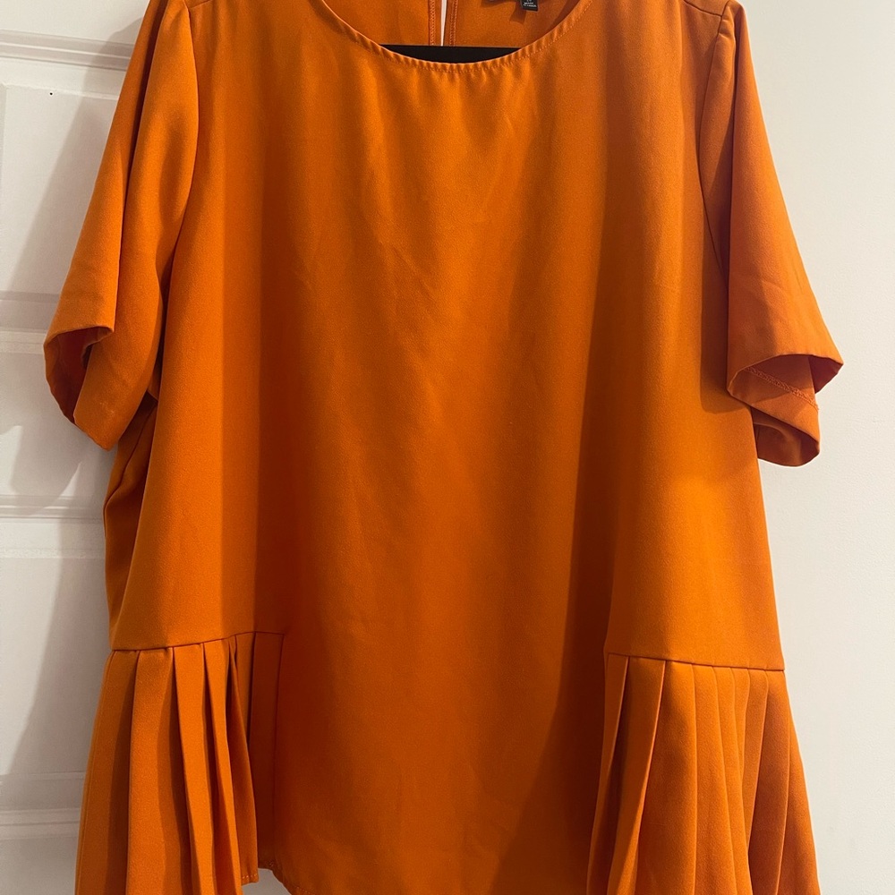 Eloquii pleated hem top